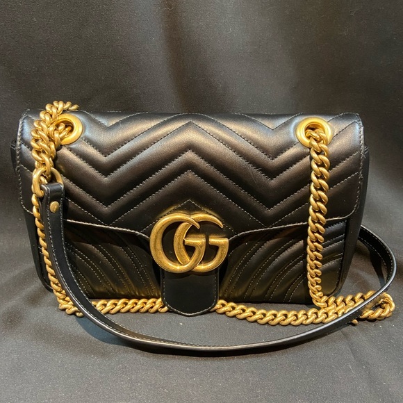 Gucci Handbags - GG Marmont Small Matelasse Leather Shoulder Bag Authentic w/Receipt